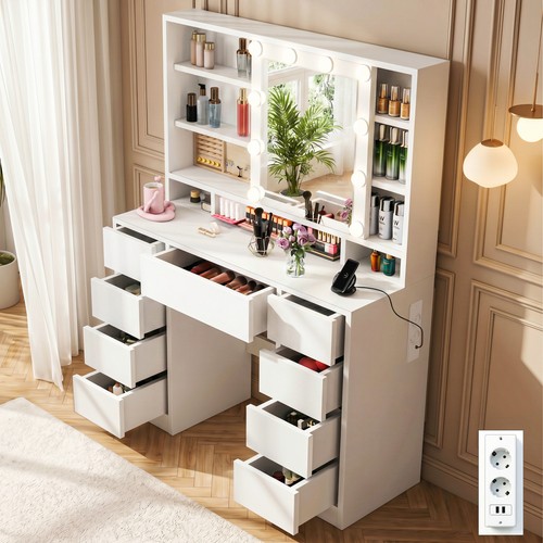 Tavolo trucco con specchio - tavolo,